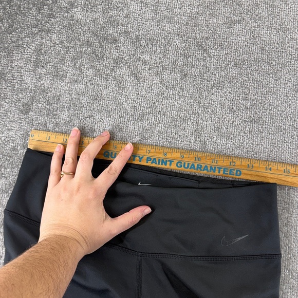 Nike Dri Fit Black Pull On Pants Womens L Low Rise Athletic Active Sweats - Picture 5 of 12